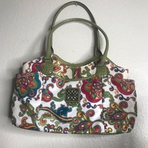 Print green bag / purse